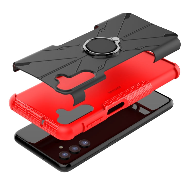 For Samsung Galaxy A13 5G Armor Bear Shockproof PC + TPU Phone Case with Ring Holder