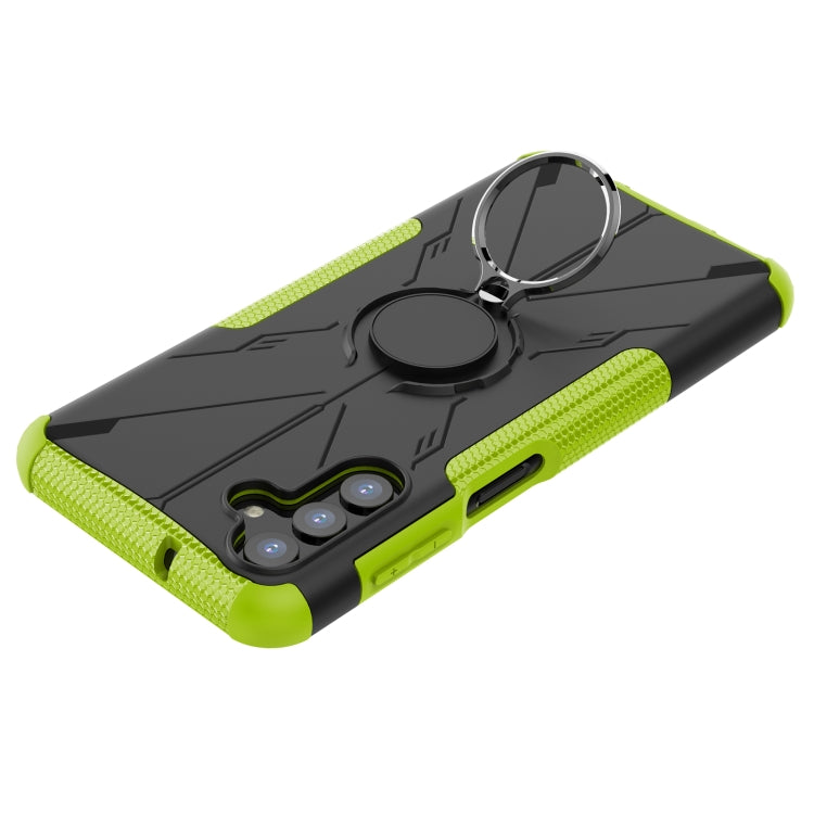 For Samsung Galaxy A13 5G Armor Bear Shockproof PC + TPU Phone Case with Ring Holder