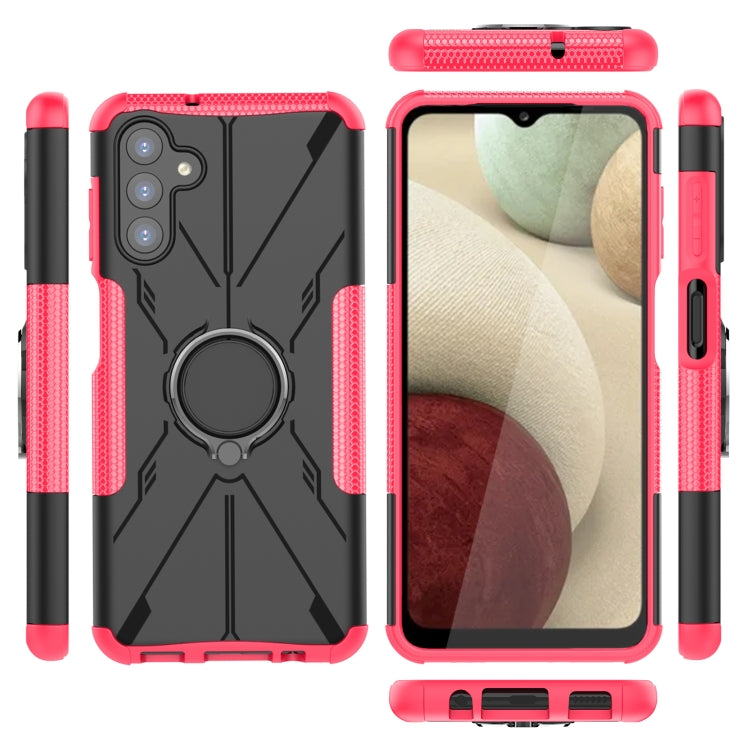 For Samsung Galaxy A13 5G Armor Bear Shockproof PC + TPU Phone Case with Ring Holder