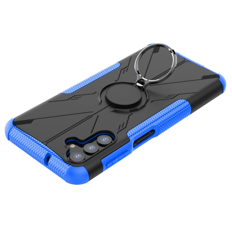 For Samsung Galaxy A13 5G Armor Bear Shockproof PC + TPU Phone Case with Ring Holder