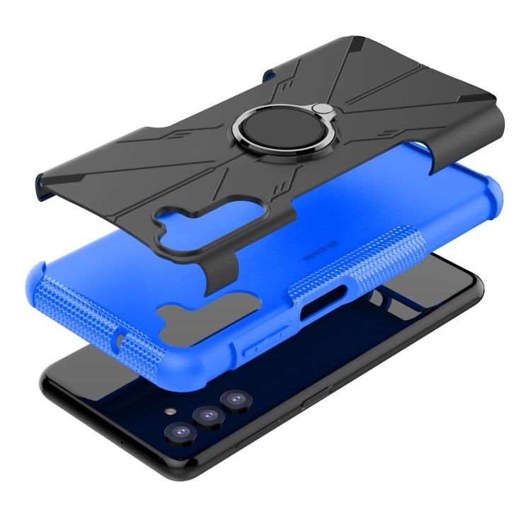 For Samsung Galaxy A13 5G Armor Bear Shockproof PC + TPU Phone Case with Ring Holder