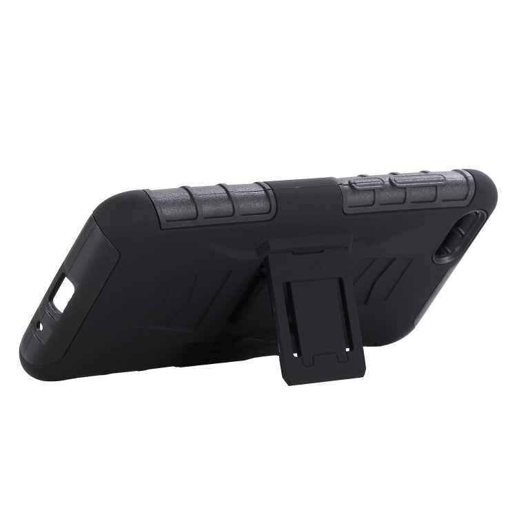 For Huawei Y5 (2018) PC + Silicone Back Clip Sliding Sleeve Protective Case(Black)