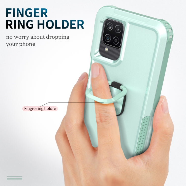 For Samsung Galaxy A32 & A12 3 in 1 PC + TPU Phone Case with Ring Holder