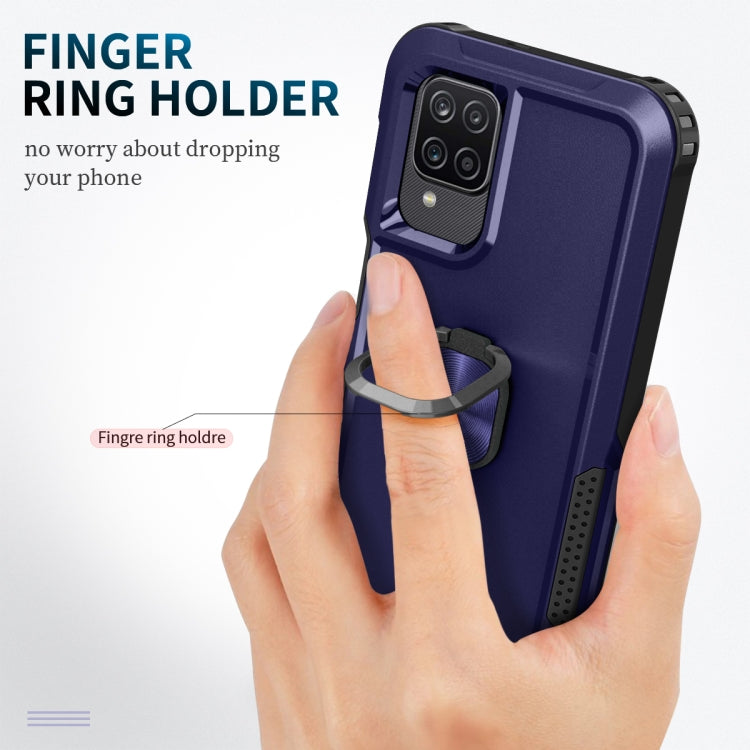 For Samsung Galaxy A32 & A12 3 in 1 PC + TPU Phone Case with Ring Holder