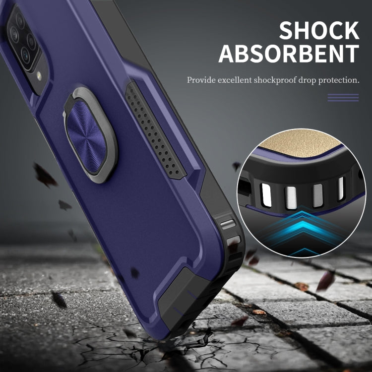 For Samsung Galaxy A32 & A12 3 in 1 PC + TPU Phone Case with Ring Holder