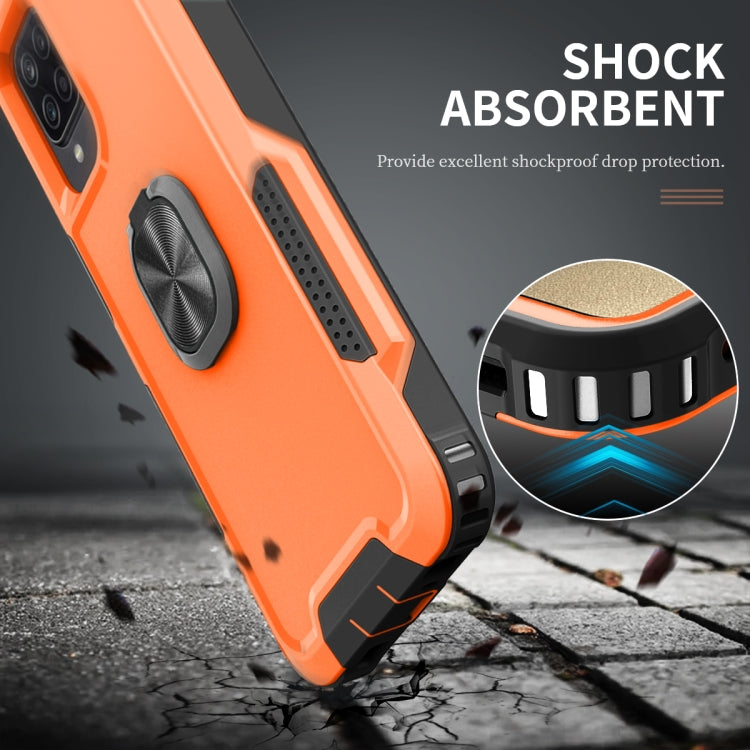 For Samsung Galaxy A32 & A12 3 in 1 PC + TPU Phone Case with Ring Holder