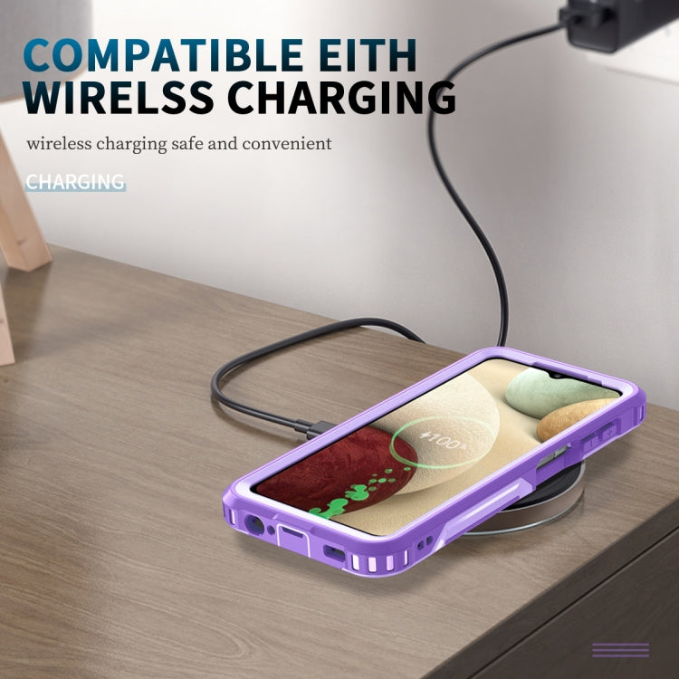 For Samsung Galaxy A32 & A12 3 in 1 PC + TPU Phone Case with Ring Holder