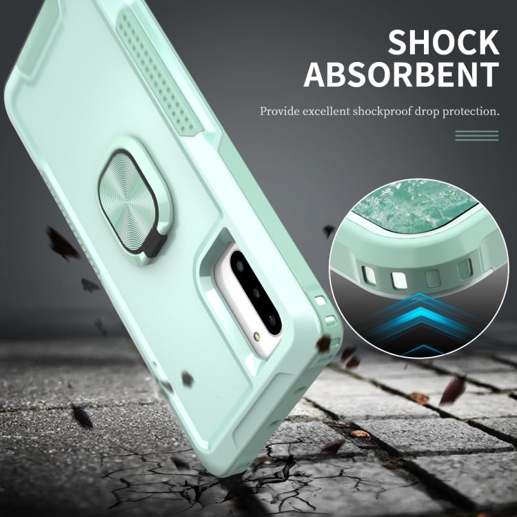 For Samsung Galaxy Note10 3 in 1 PC + TPU Phone Case with Ring Holder