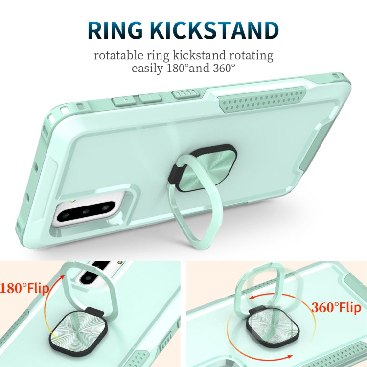 For Samsung Galaxy Note10 3 in 1 PC + TPU Phone Case with Ring Holder