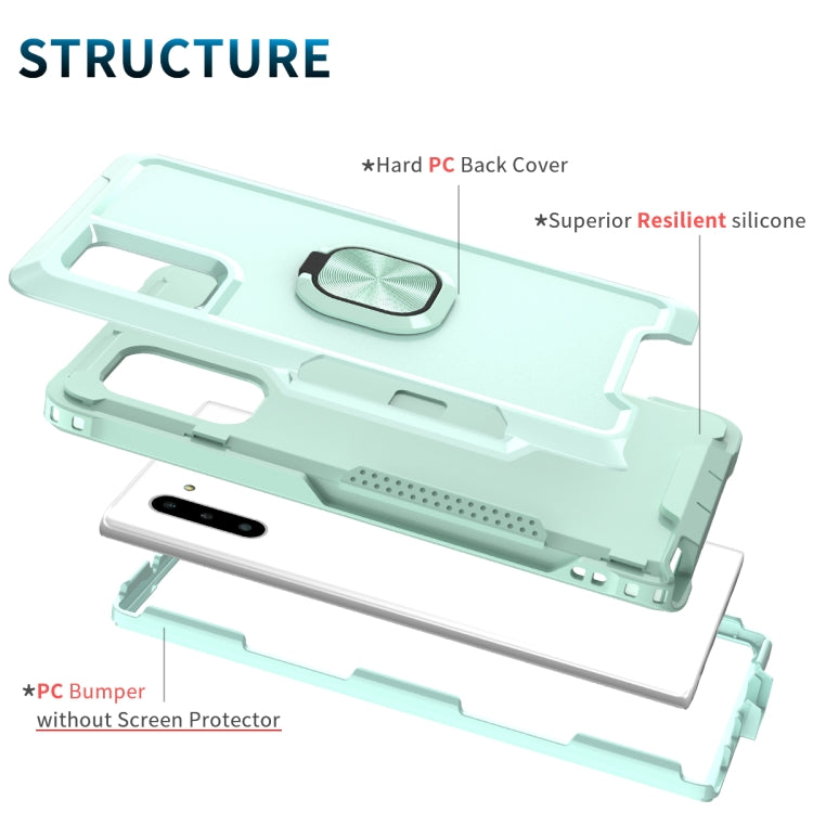 For Samsung Galaxy Note10 3 in 1 PC + TPU Phone Case with Ring Holder