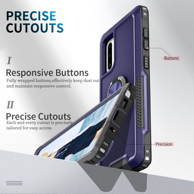 For Samsung Galaxy Note10 3 in 1 PC + TPU Phone Case with Ring Holder