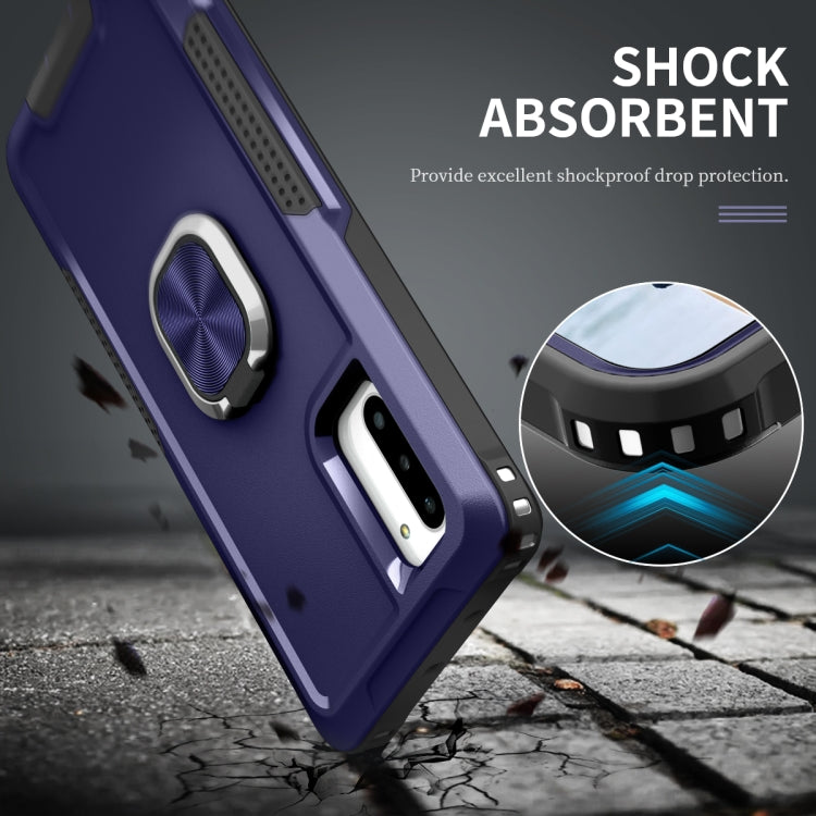 For Samsung Galaxy Note10 3 in 1 PC + TPU Phone Case with Ring Holder