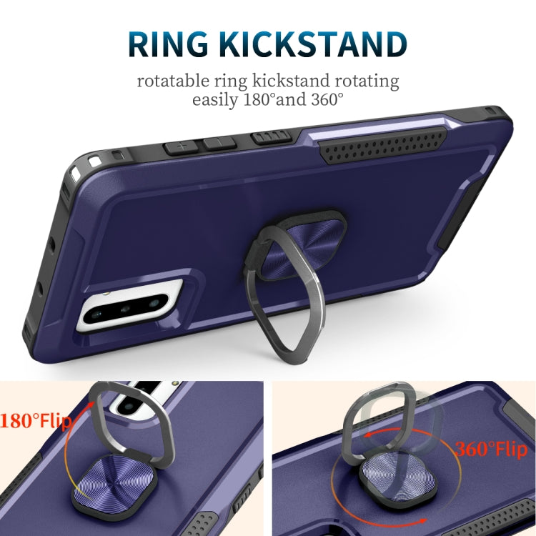 For Samsung Galaxy Note10 3 in 1 PC + TPU Phone Case with Ring Holder