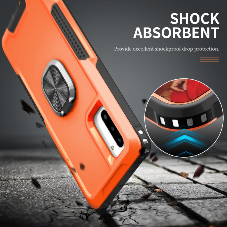 For Samsung Galaxy Note10 3 in 1 PC + TPU Phone Case with Ring Holder