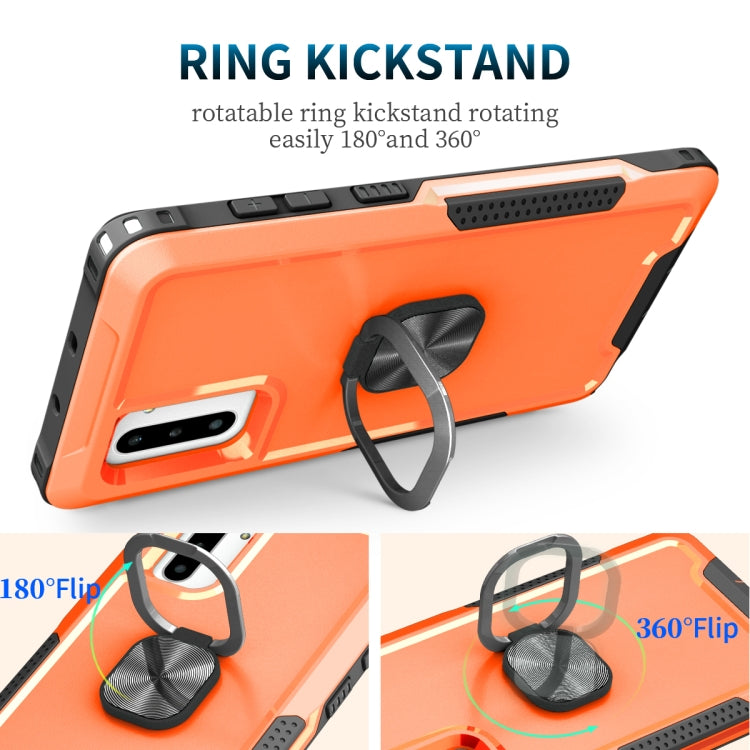 For Samsung Galaxy Note10 3 in 1 PC + TPU Phone Case with Ring Holder