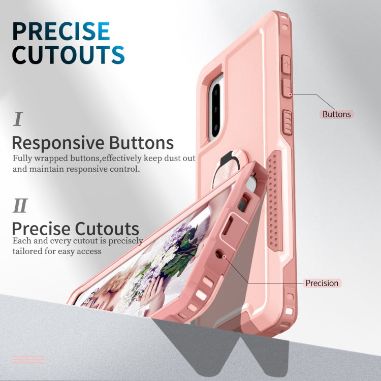 For Samsung Galaxy Note10 3 in 1 PC + TPU Phone Case with Ring Holder