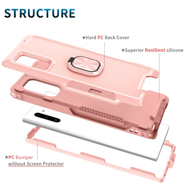 For Samsung Galaxy Note10 3 in 1 PC + TPU Phone Case with Ring Holder