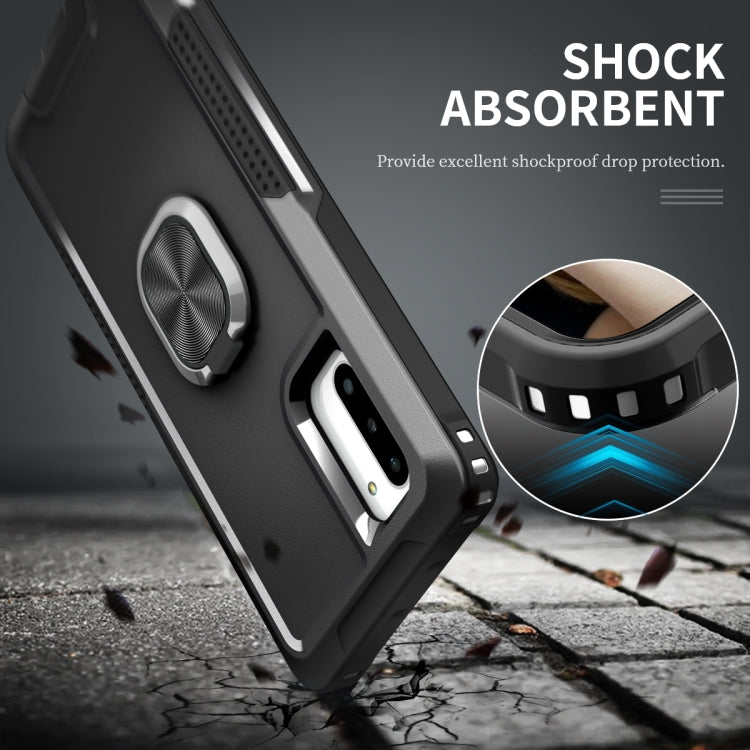 For Samsung Galaxy Note10 3 in 1 PC + TPU Phone Case with Ring Holder