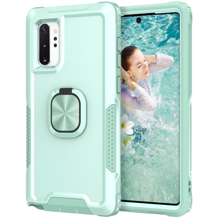 For Samsung Galaxy Note10+ 3 in 1 PC + TPU Phone Case with Ring Holder