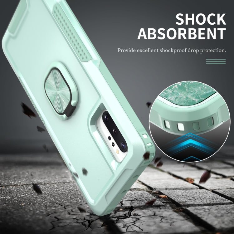 For Samsung Galaxy Note10+ 3 in 1 PC + TPU Phone Case with Ring Holder