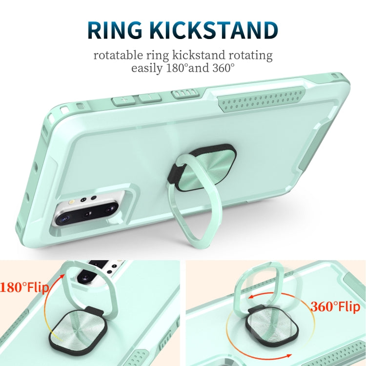 For Samsung Galaxy Note10+ 3 in 1 PC + TPU Phone Case with Ring Holder