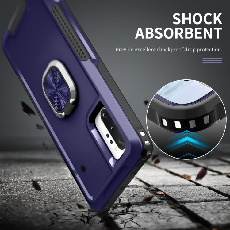 For Samsung Galaxy Note10+ 3 in 1 PC + TPU Phone Case with Ring Holder