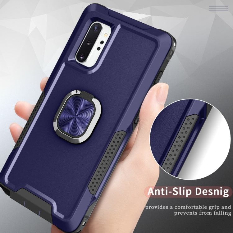 For Samsung Galaxy Note10+ 3 in 1 PC + TPU Phone Case with Ring Holder