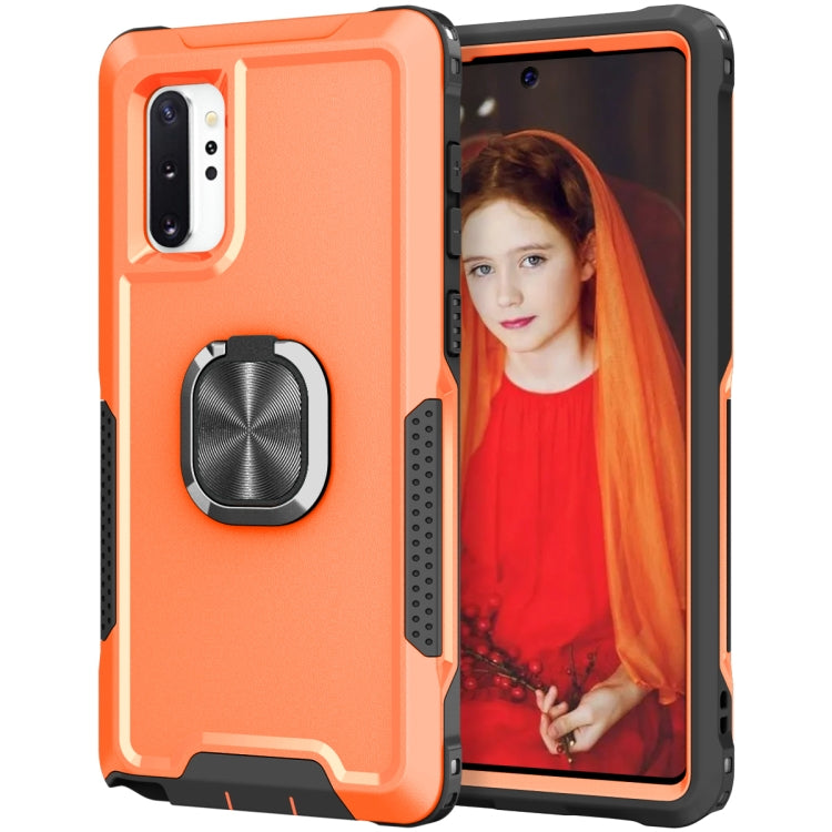 For Samsung Galaxy Note10+ 3 in 1 PC + TPU Phone Case with Ring Holder