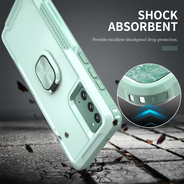 For Samsung Galaxy Note20 3 in 1 PC + TPU Phone Case with Ring Holder