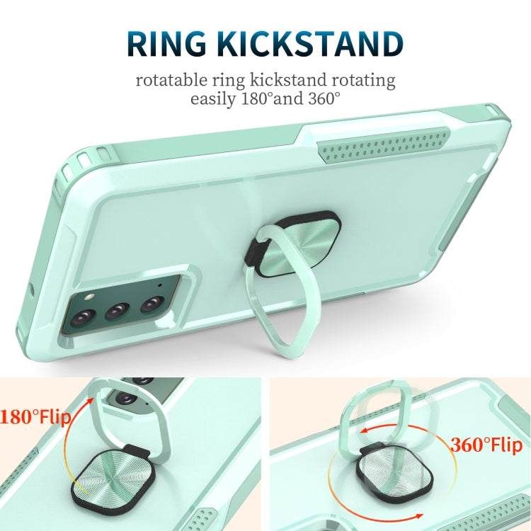 For Samsung Galaxy Note20 3 in 1 PC + TPU Phone Case with Ring Holder