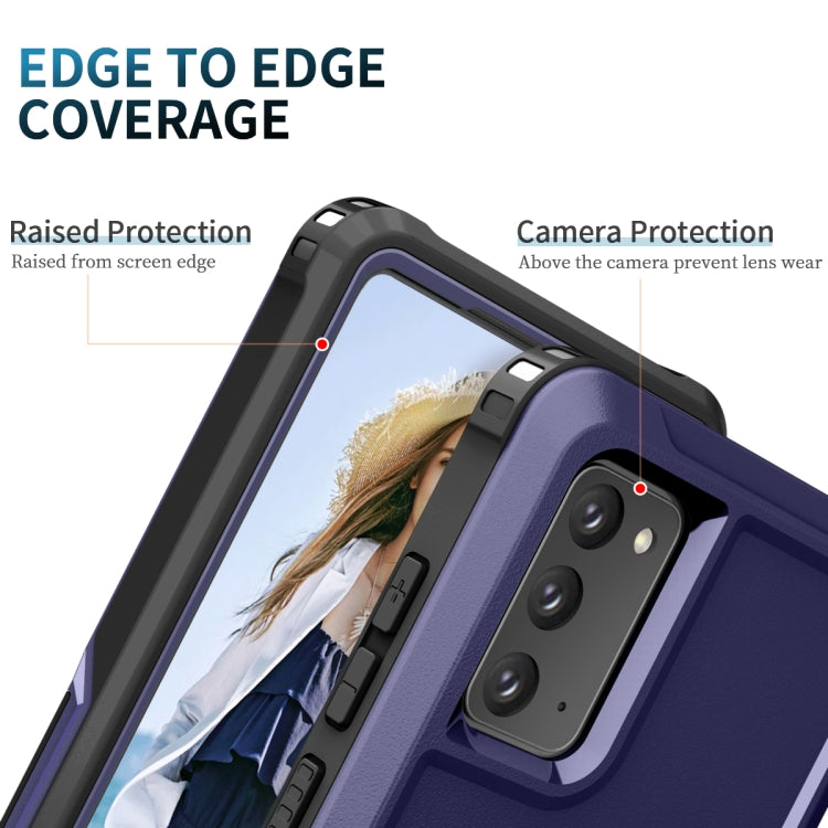 For Samsung Galaxy Note20 3 in 1 PC + TPU Phone Case with Ring Holder