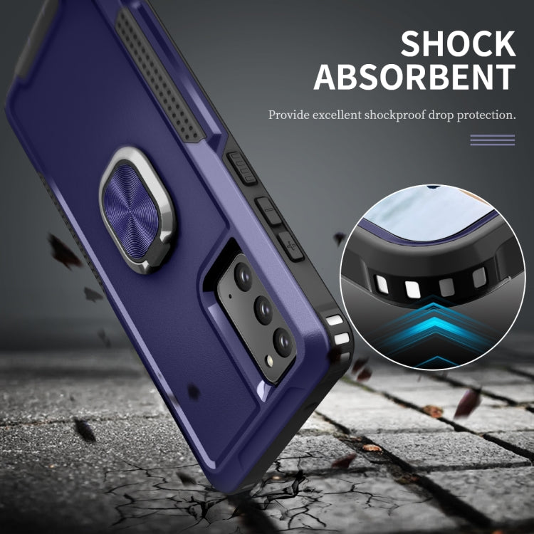 For Samsung Galaxy Note20 3 in 1 PC + TPU Phone Case with Ring Holder