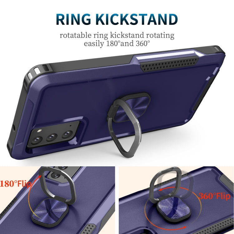 For Samsung Galaxy Note20 3 in 1 PC + TPU Phone Case with Ring Holder