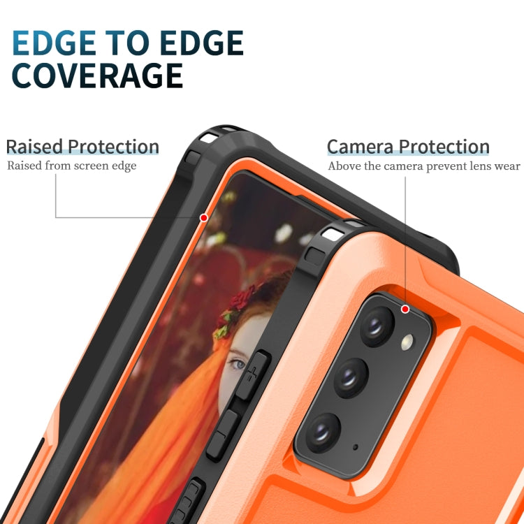 For Samsung Galaxy Note20 3 in 1 PC + TPU Phone Case with Ring Holder