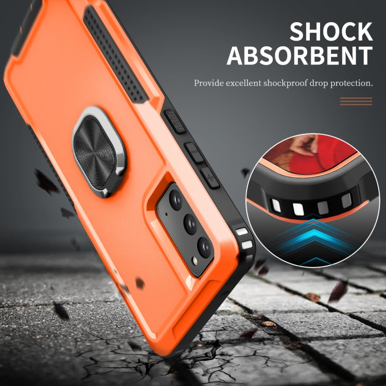 For Samsung Galaxy Note20 3 in 1 PC + TPU Phone Case with Ring Holder