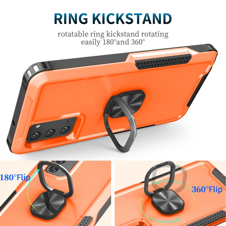 For Samsung Galaxy Note20 3 in 1 PC + TPU Phone Case with Ring Holder