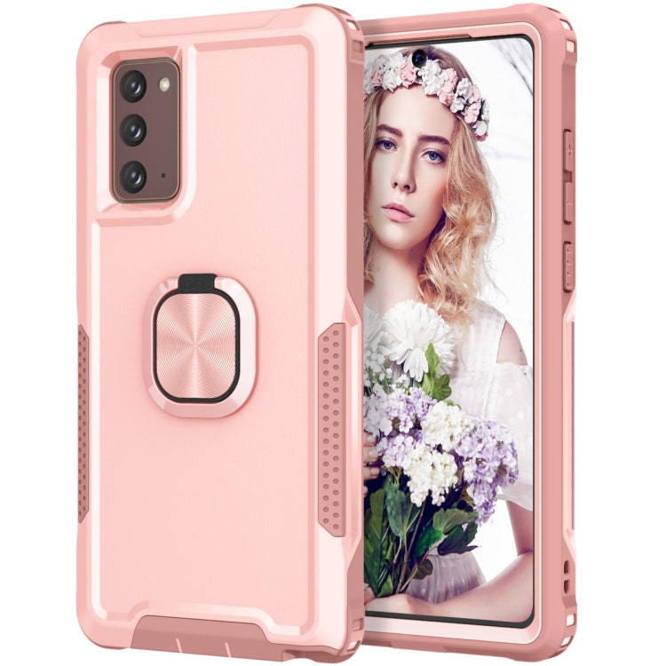 For Samsung Galaxy Note20 3 in 1 PC + TPU Phone Case with Ring Holder