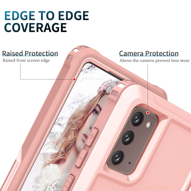 For Samsung Galaxy Note20 3 in 1 PC + TPU Phone Case with Ring Holder