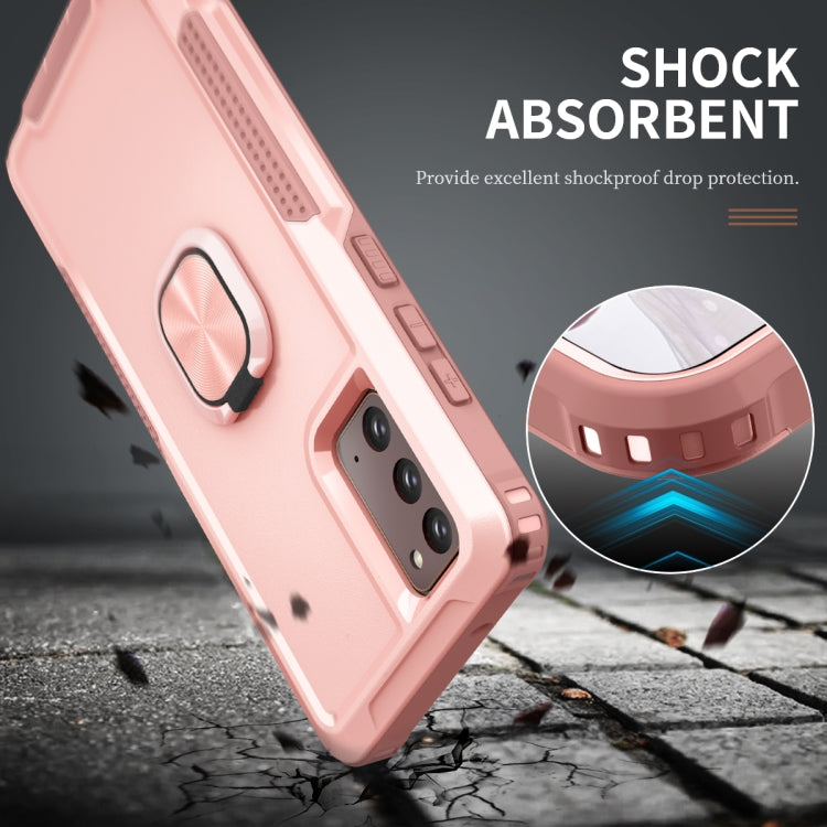 For Samsung Galaxy Note20 3 in 1 PC + TPU Phone Case with Ring Holder