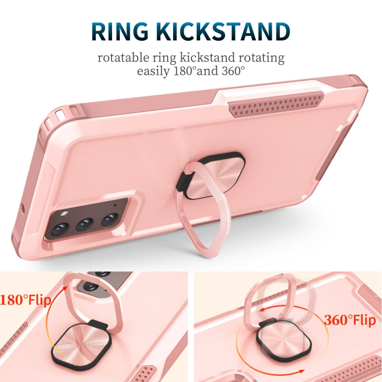 For Samsung Galaxy Note20 3 in 1 PC + TPU Phone Case with Ring Holder