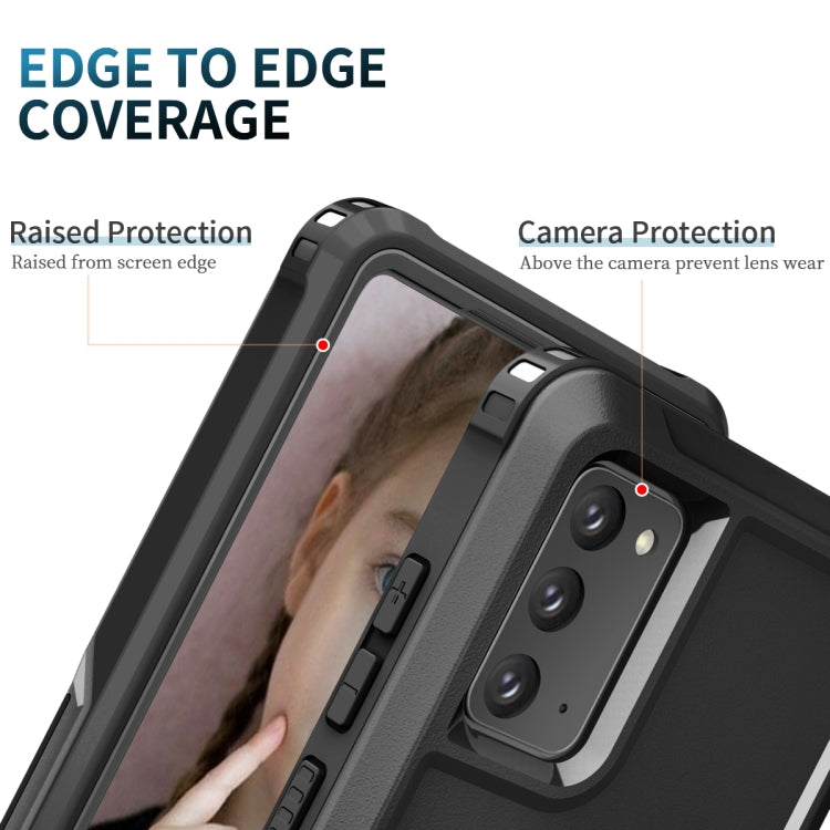 For Samsung Galaxy Note20 3 in 1 PC + TPU Phone Case with Ring Holder