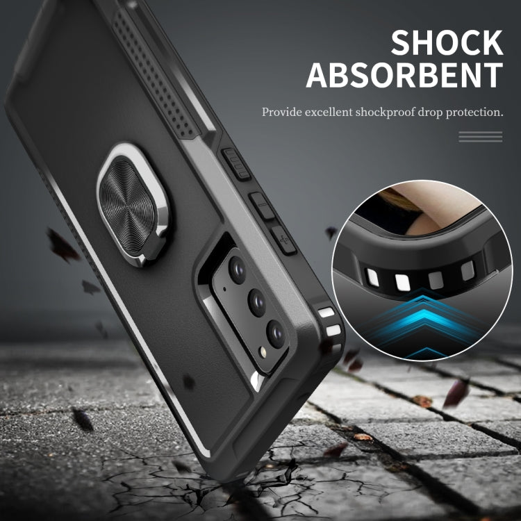 For Samsung Galaxy Note20 3 in 1 PC + TPU Phone Case with Ring Holder