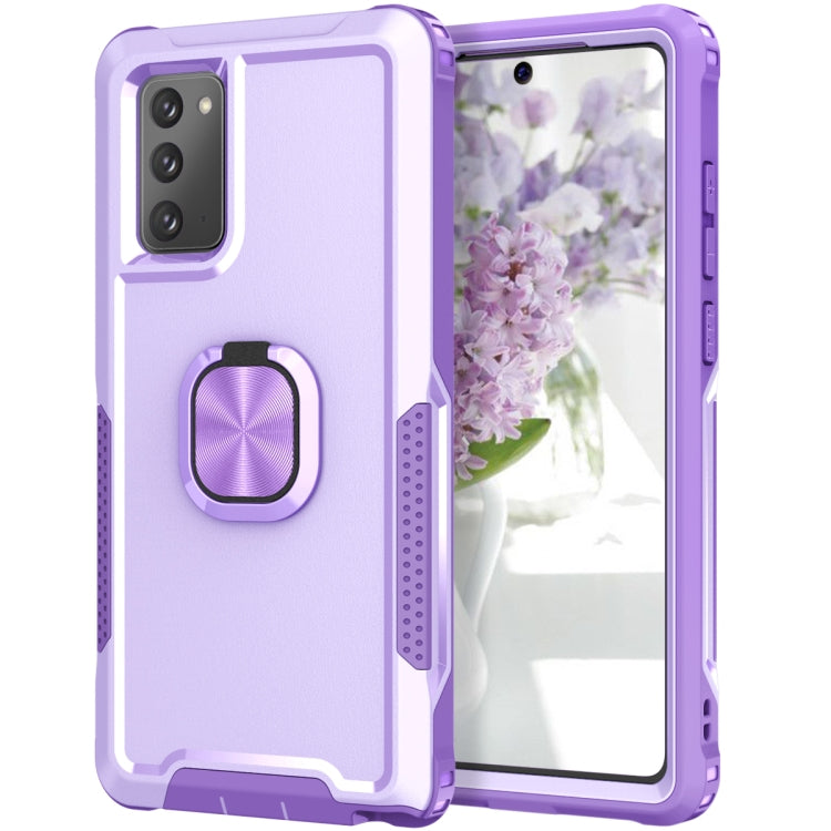For Samsung Galaxy Note20 3 in 1 PC + TPU Phone Case with Ring Holder