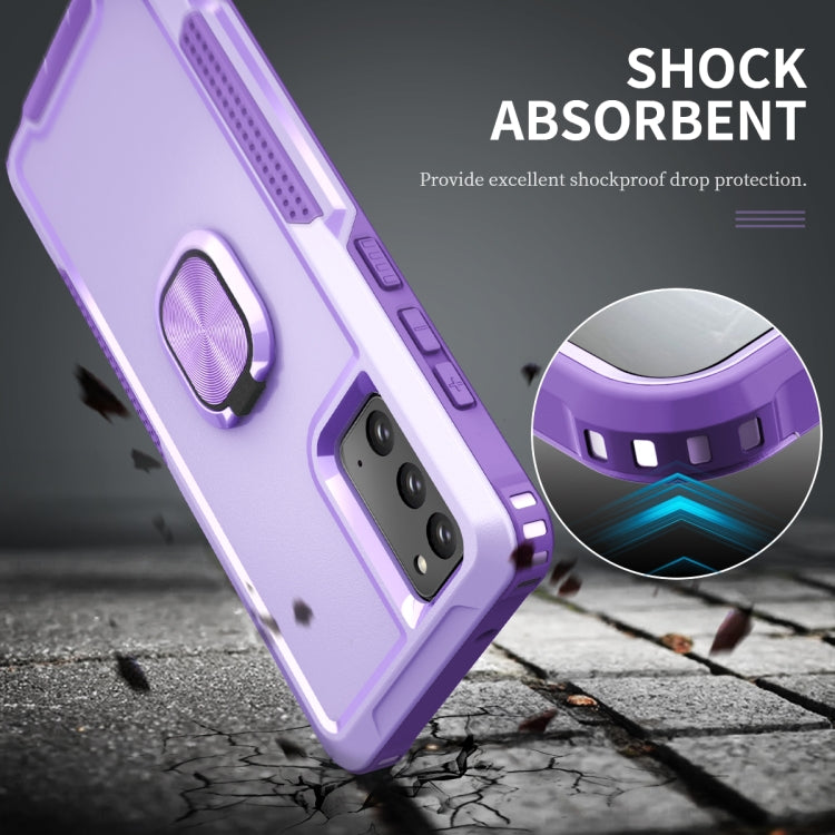 For Samsung Galaxy Note20 3 in 1 PC + TPU Phone Case with Ring Holder