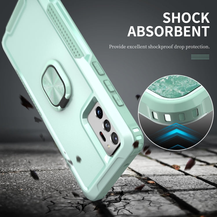 For Samsung Galaxy Note20 Ultra 3 in 1 PC + TPU Phone Case with Ring Holder