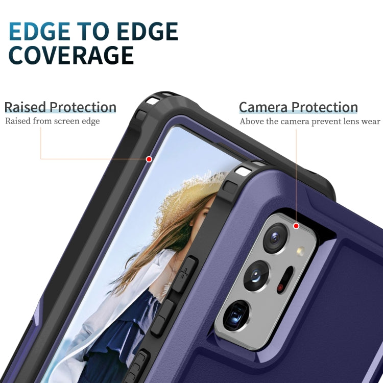 For Samsung Galaxy Note20 Ultra 3 in 1 PC + TPU Phone Case with Ring Holder