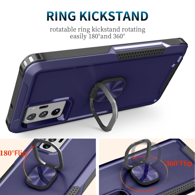 For Samsung Galaxy Note20 Ultra 3 in 1 PC + TPU Phone Case with Ring Holder