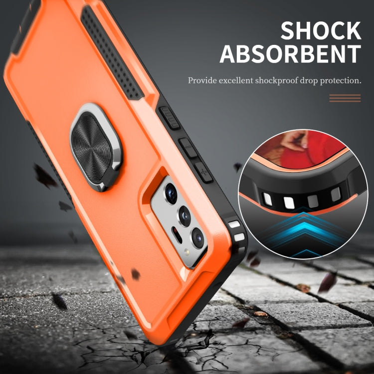 For Samsung Galaxy Note20 Ultra 3 in 1 PC + TPU Phone Case with Ring Holder