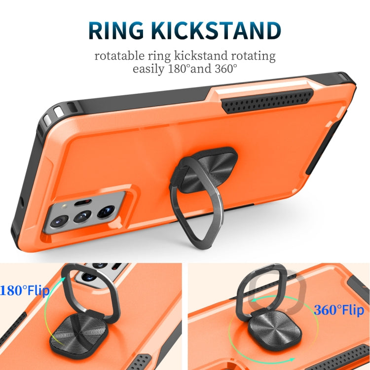 For Samsung Galaxy Note20 Ultra 3 in 1 PC + TPU Phone Case with Ring Holder