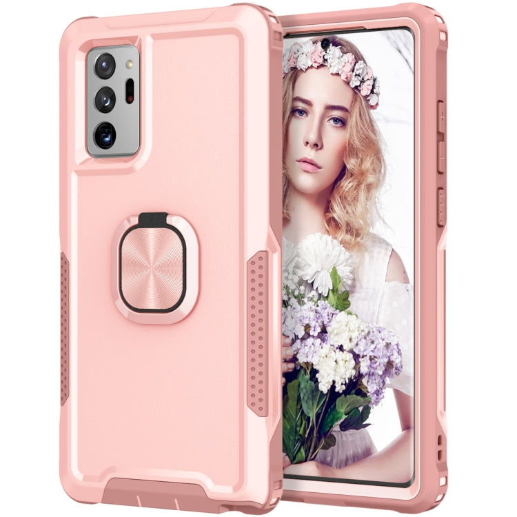 For Samsung Galaxy Note20 Ultra 3 in 1 PC + TPU Phone Case with Ring Holder